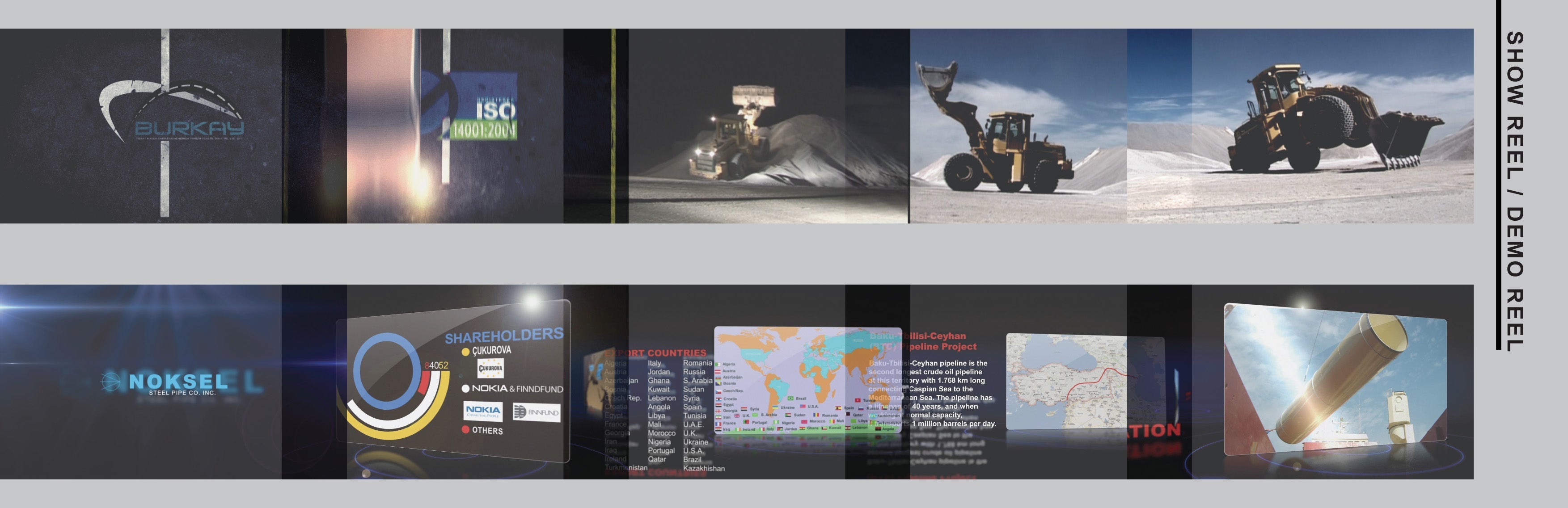 A sleek, professionally edited corporate video scene showcasing dynamic transitions, modern typography, and brand visuals that are crafted to communicate a company’s logo, products or story with clarity, creativity, and impact.