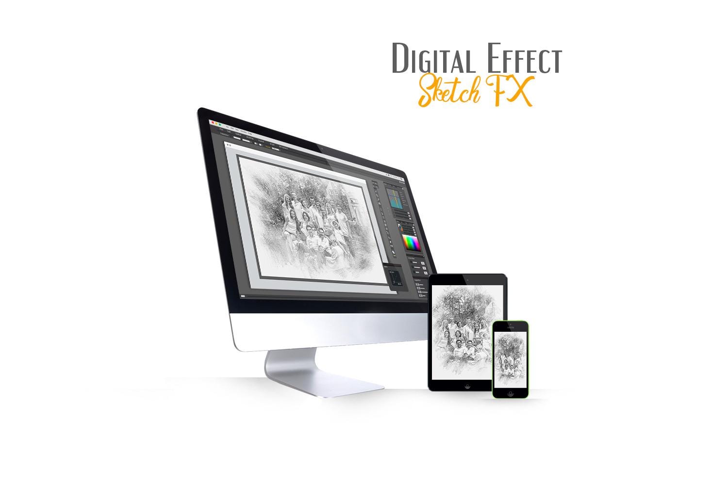 Custom Pencil Sketch Effect (Digital)