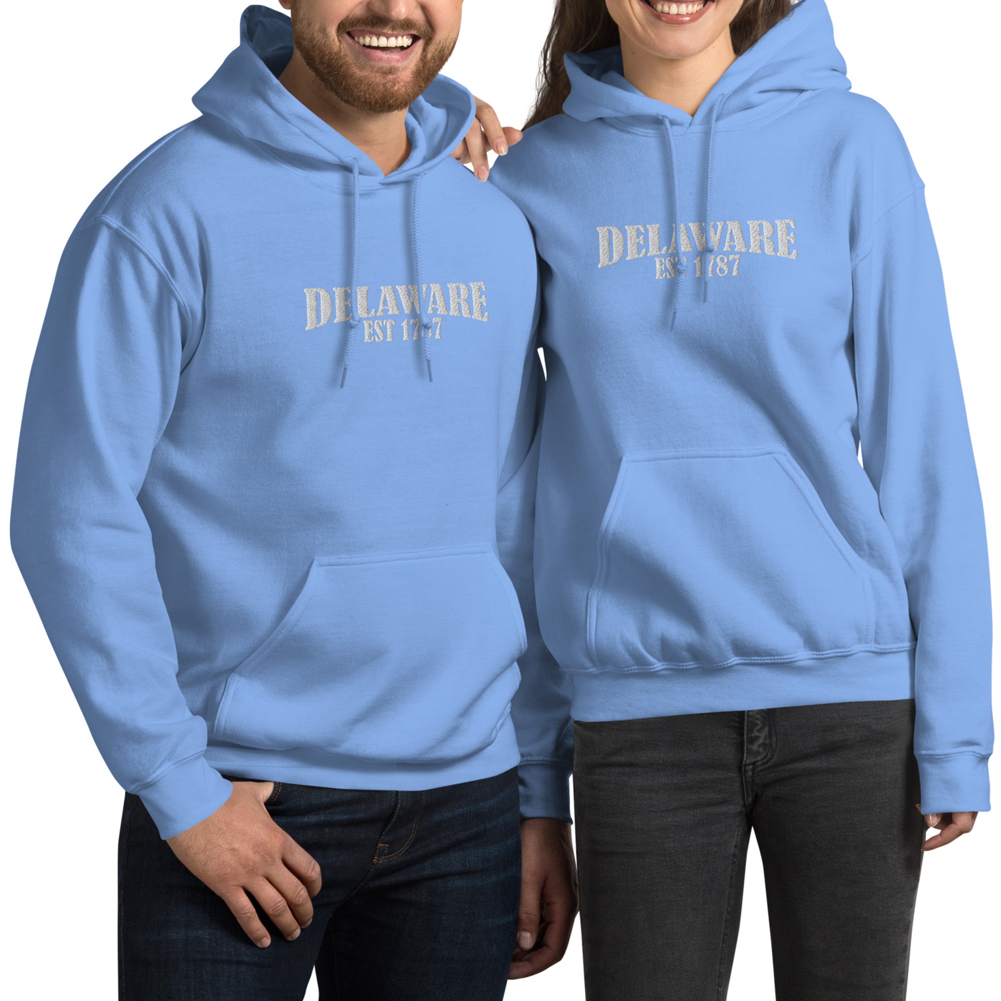 Embroidered Delaware State Hoodie