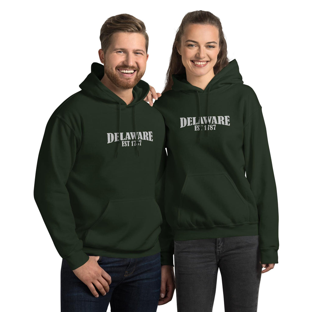 Embroidered Delaware State Hoodie