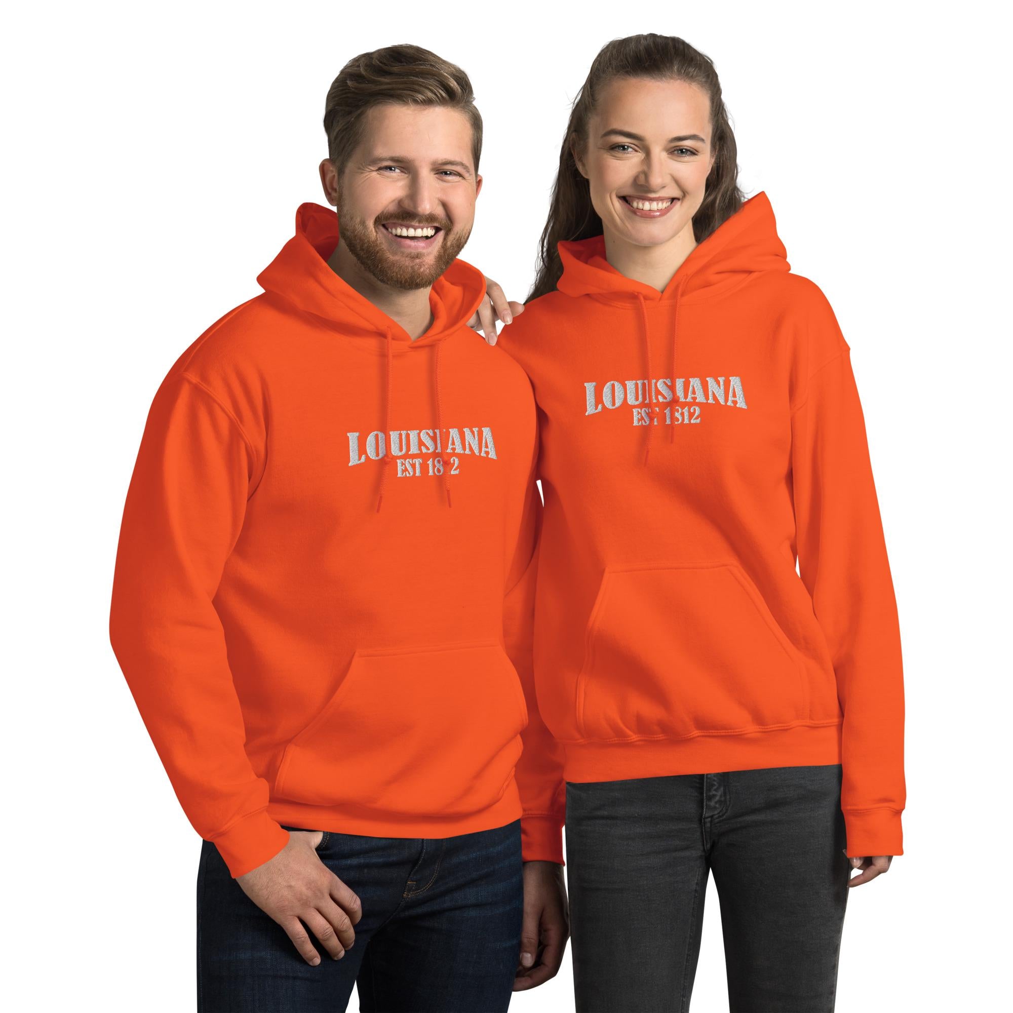 Embroidered Louisiana State Hoodie