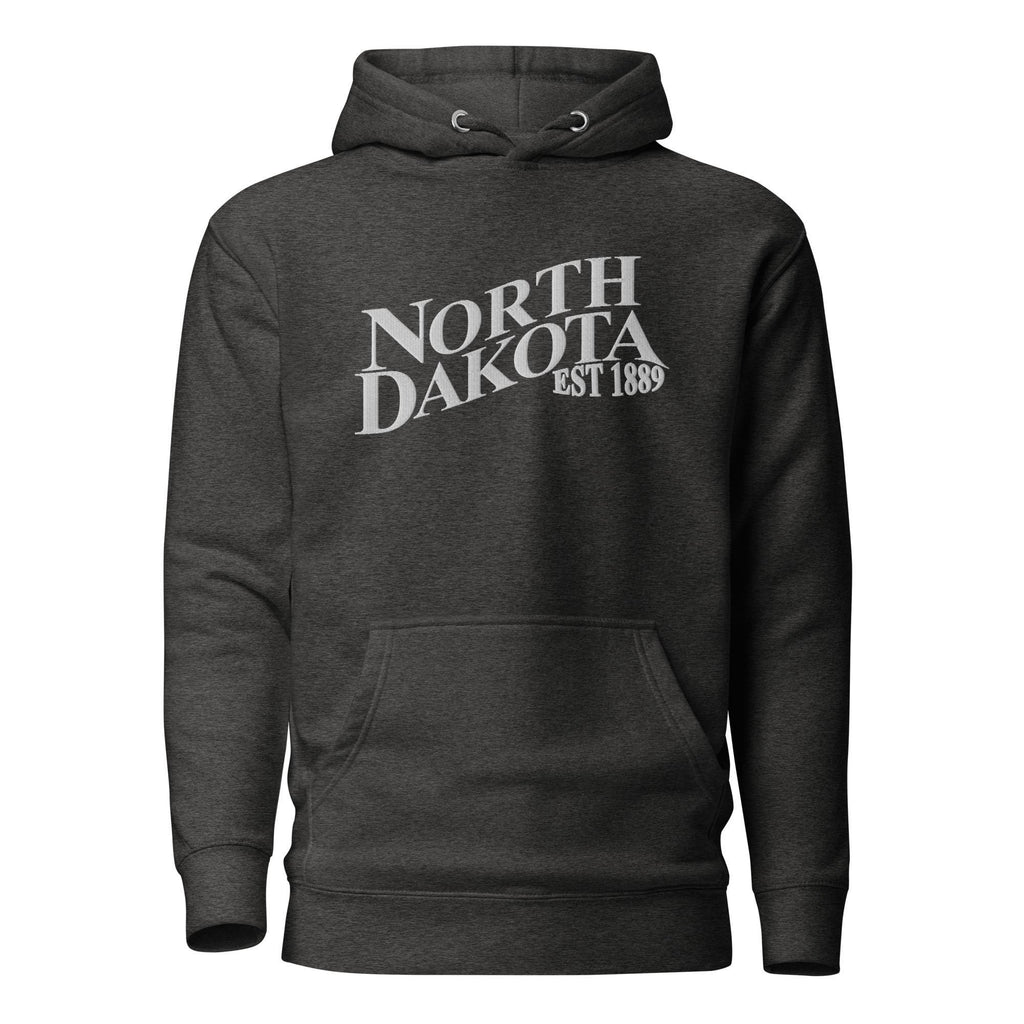 Embroidered North Dakota Premium Hoodie