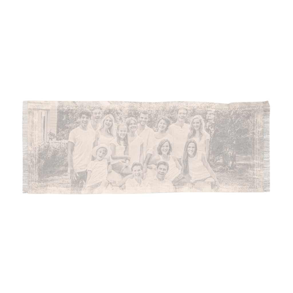 Personalized Vintage Photo Effect Woman Scarf
