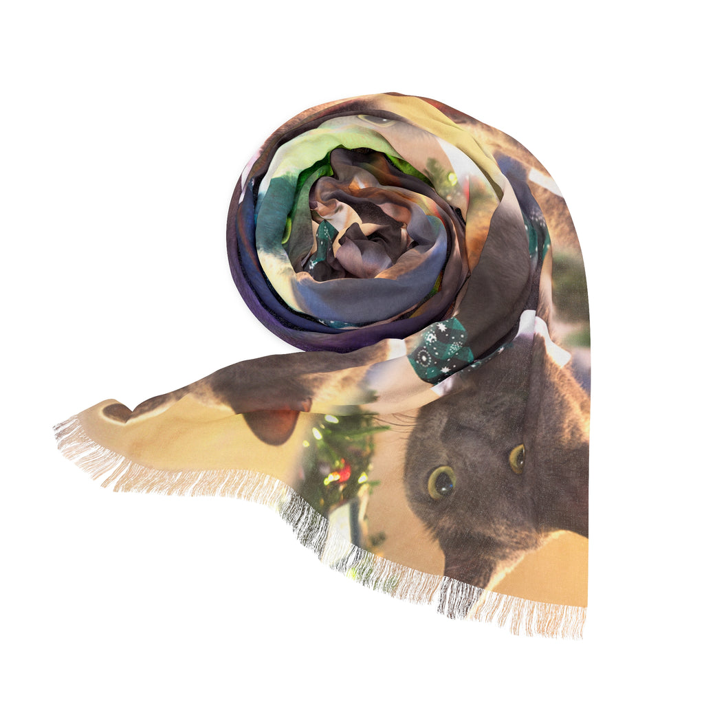 Personalized Pet Lover Woman Artistic Scarf