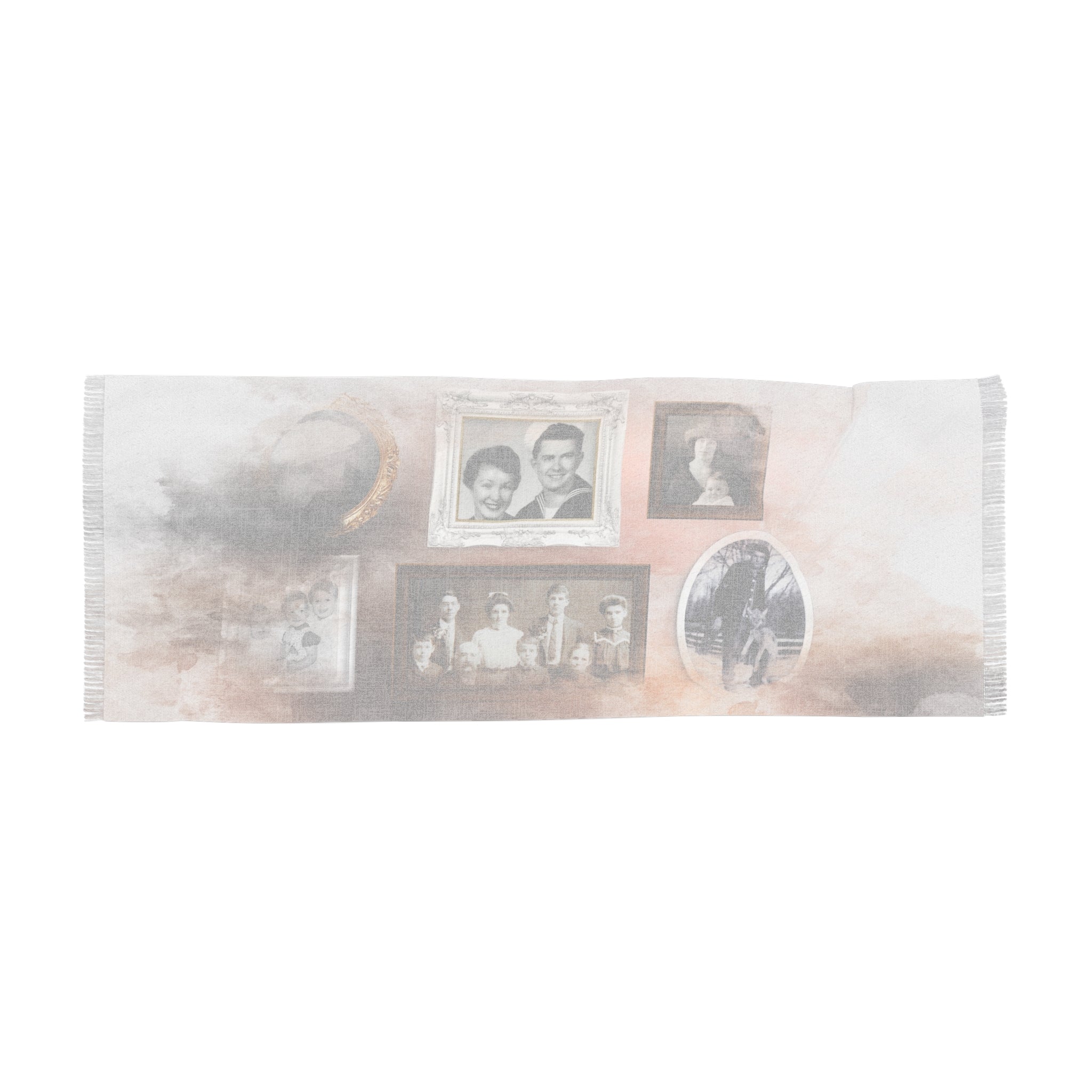 Personalized Ancestry Photo Frames Scarf