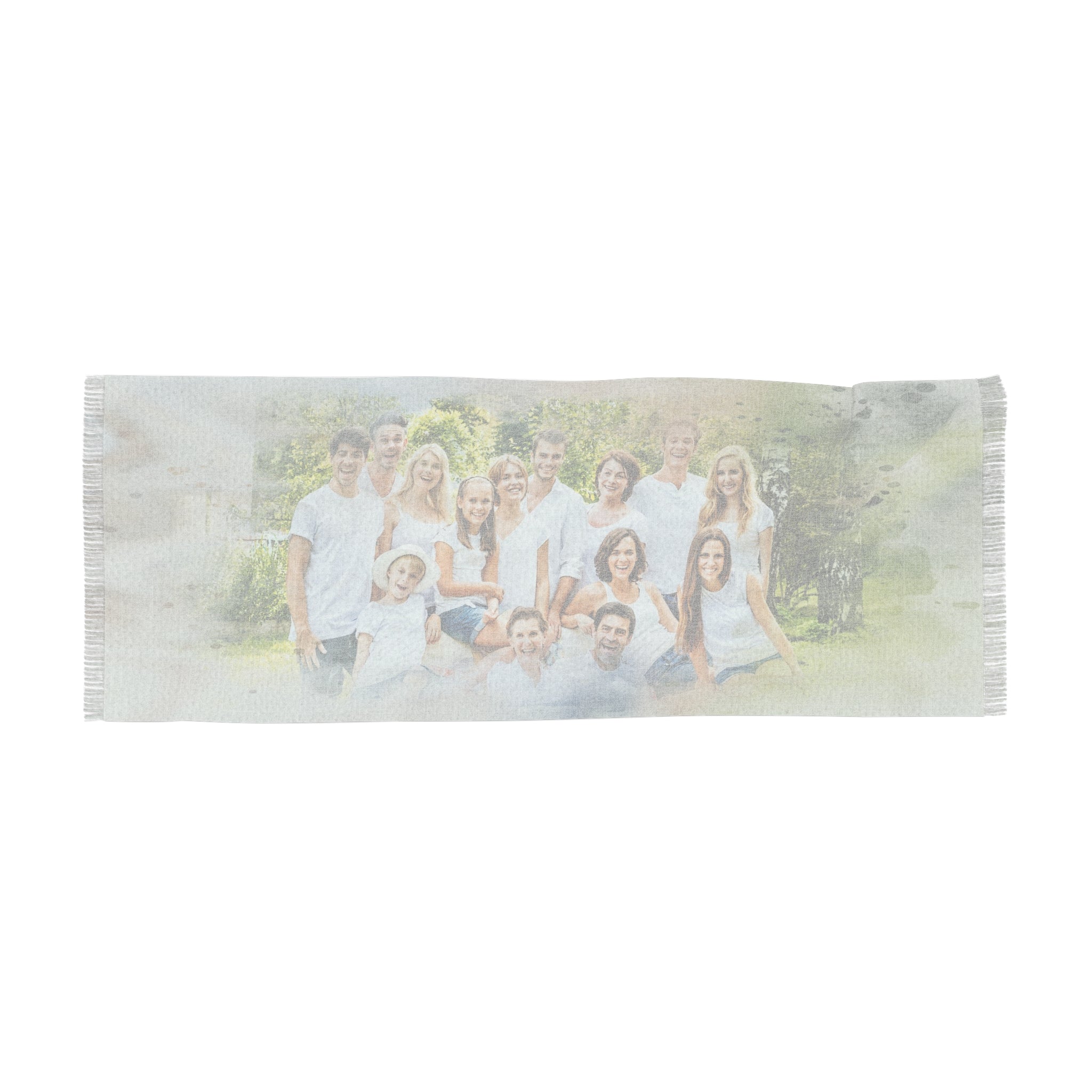 Personalized Watercolor Effect Woman Scarf