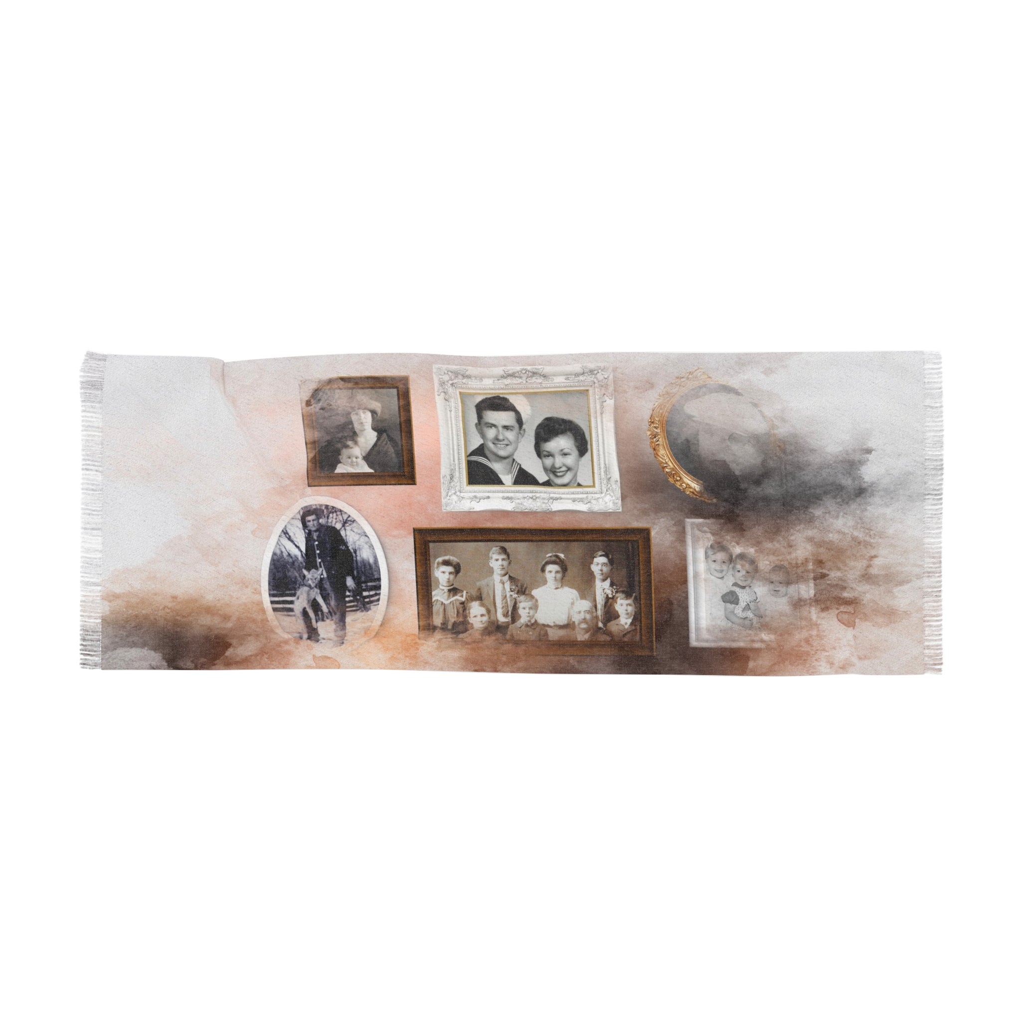 Personalized Ancestry Photo Frames Scarf