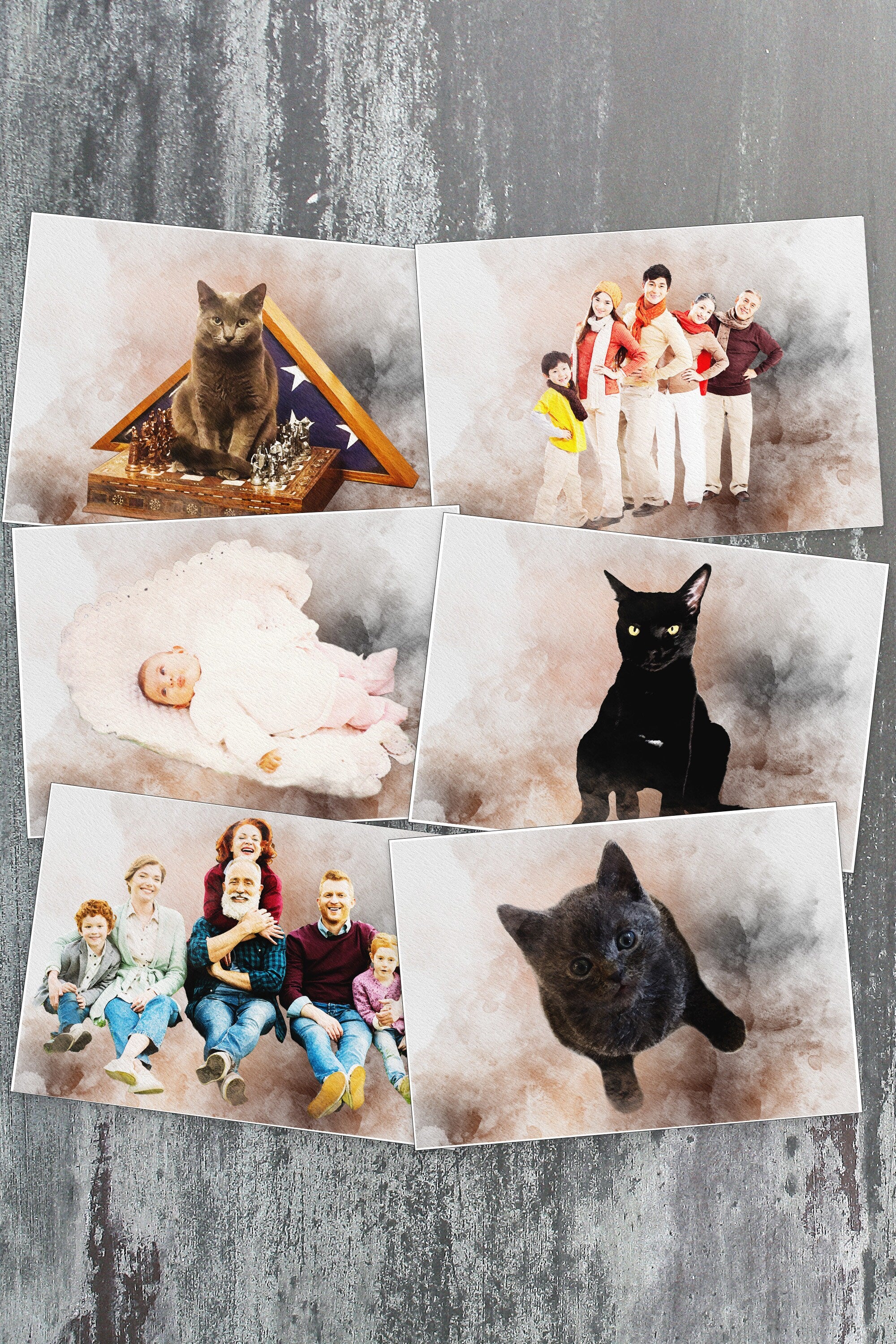 Custom Watercolor Photo Effect (Digital)