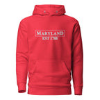 Embroidered Maryland State Premium Hoodie