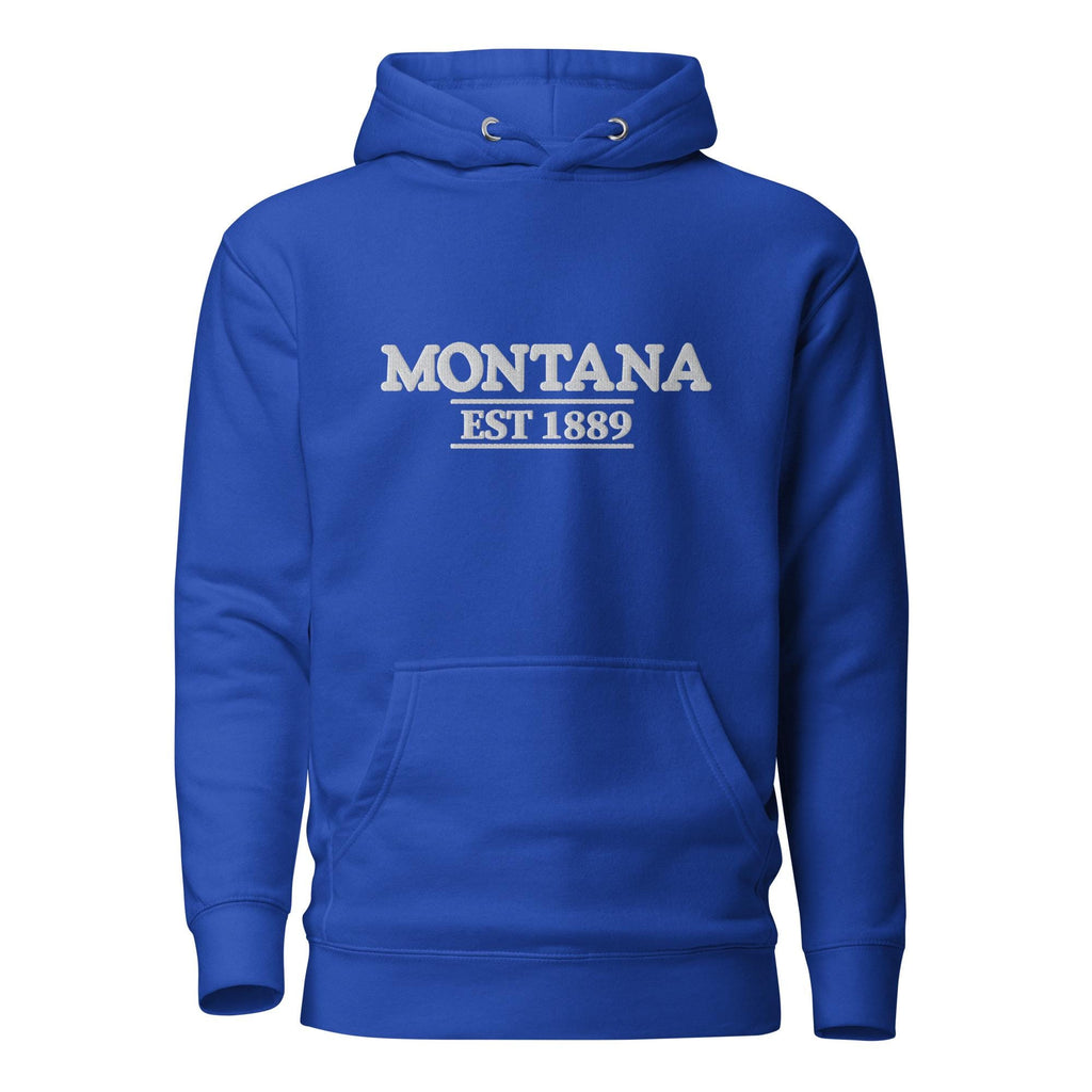 Embroidered Montana State Premium Hoodie