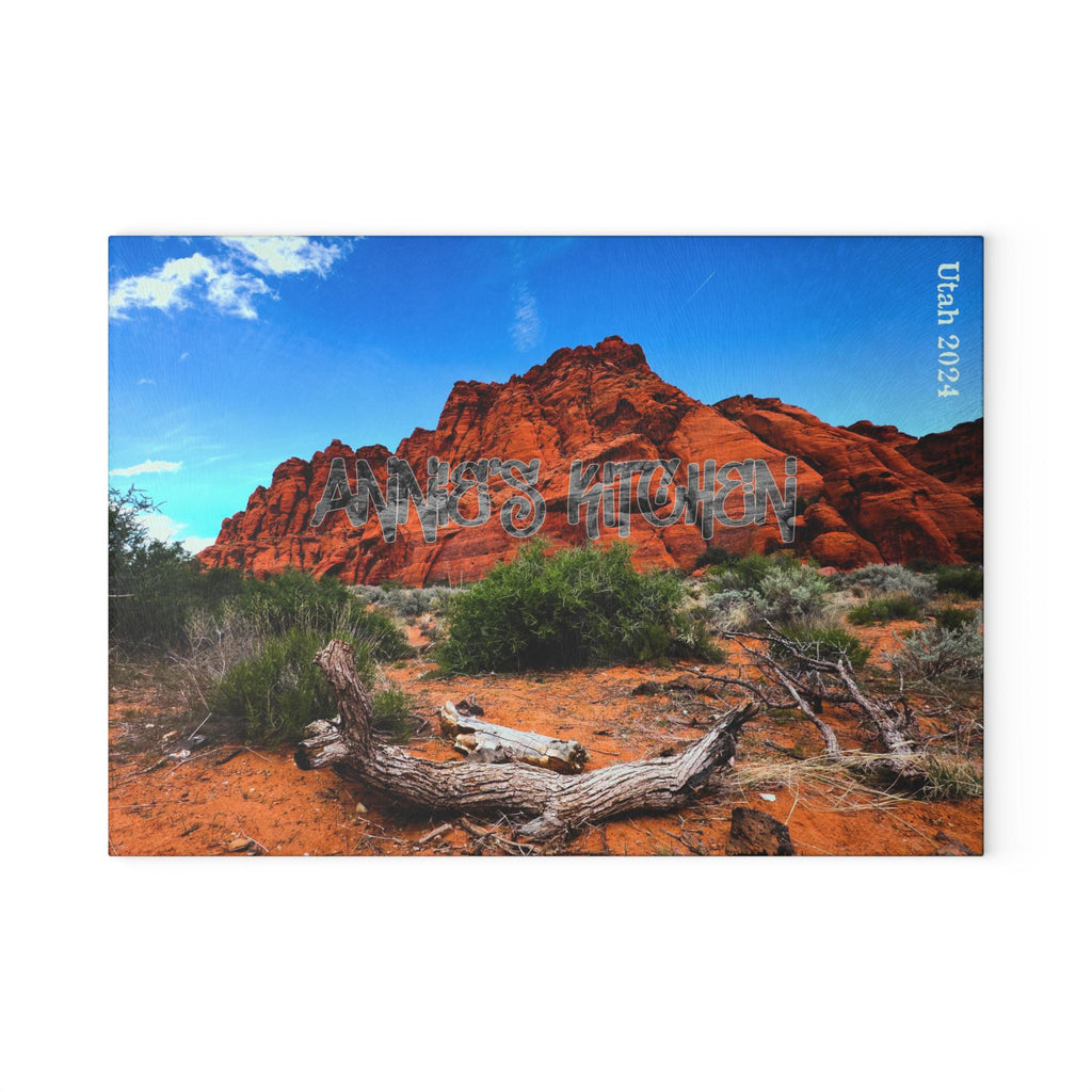 Personalized Glass Cutting Board: Custom Kitchen Decor, Photo Printed Gift