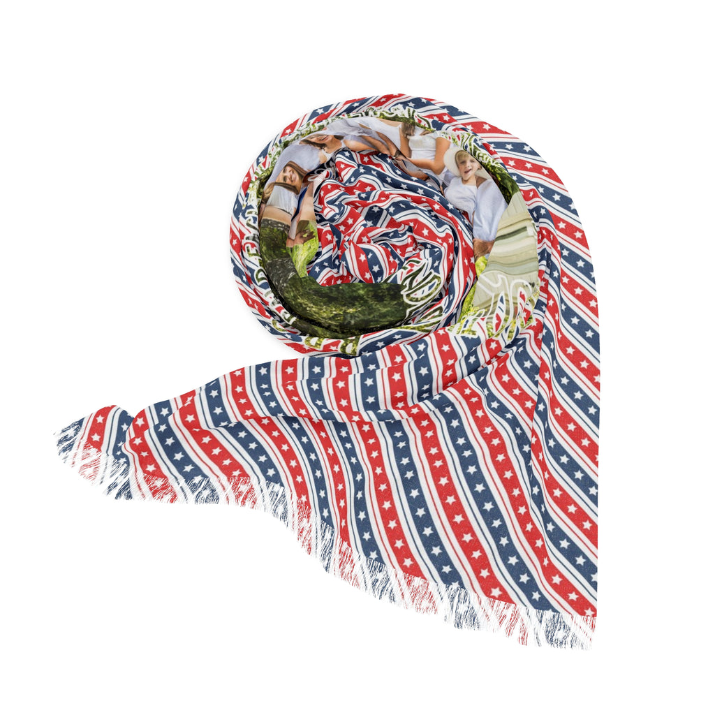Personalized Fourth of July Design Scarf