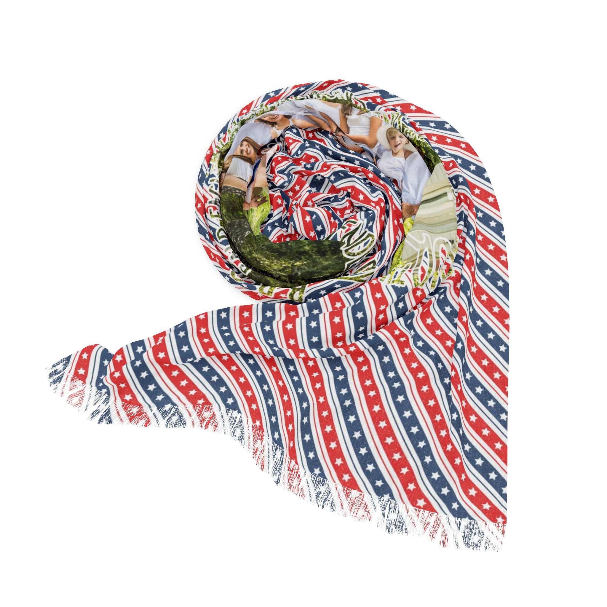 Personalized Fourth of July Design Scarf