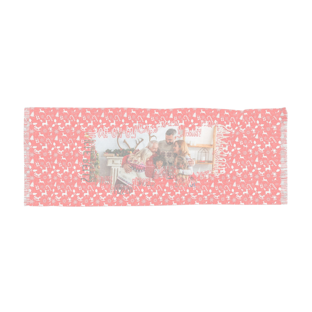Personalized Christmas Photo Printed Scarf