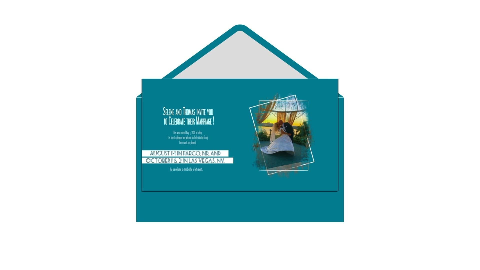 Animated Wedding Invitation Suite Videos + PDF + PNG : Glam E-Invite, RSVP Video (Digital Download)
