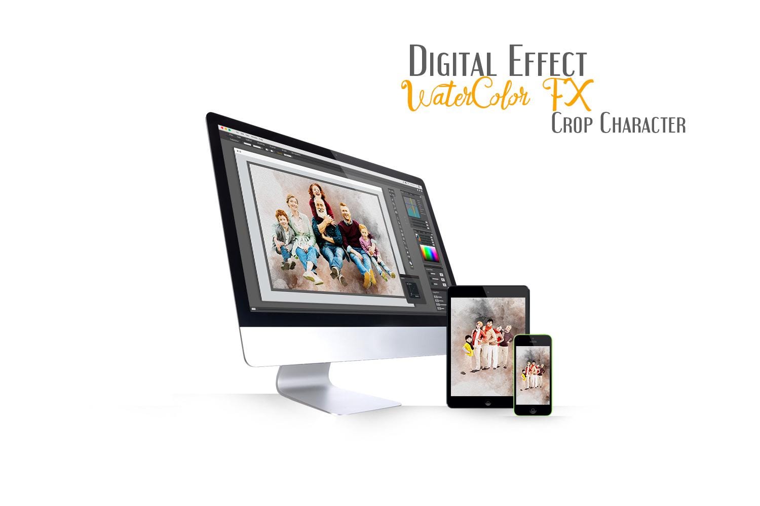 Custom Watercolor Photo Effect (Digital)