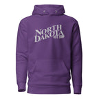 Embroidered North Dakota Premium Hoodie