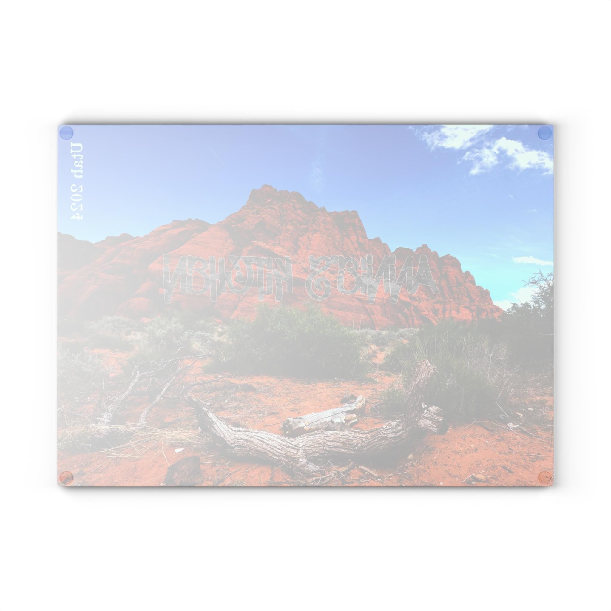 Personalized Glass Cutting Board: Custom Kitchen Decor, Photo Printed Gift