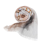 Personalized Watercolor Crop Effect Woman Scarf