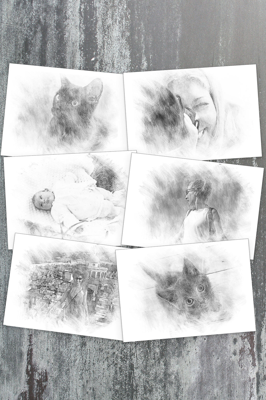Custom Pencil Sketch Effect (Digital)