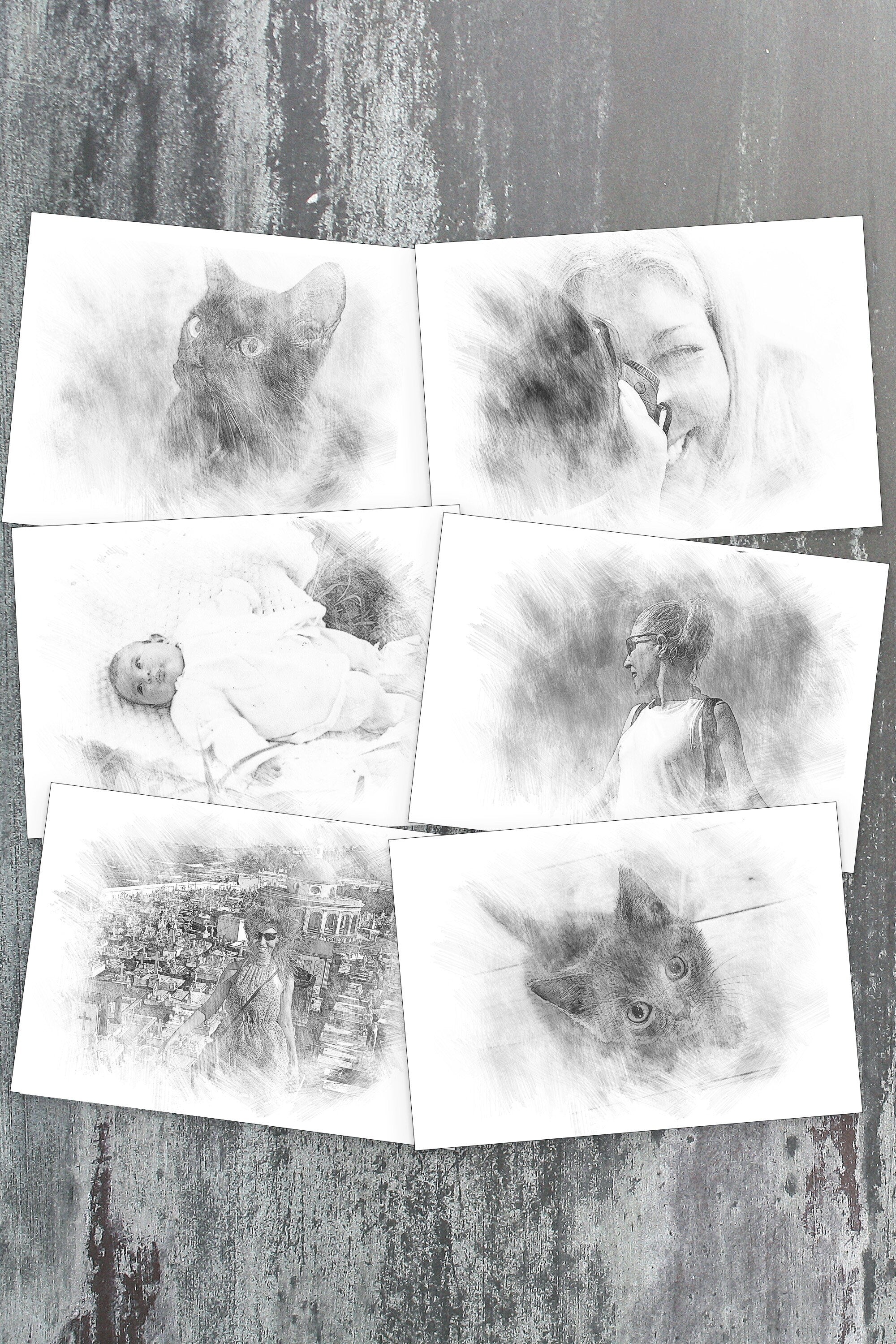 Custom Pencil Sketch Effect (Digital)