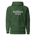 Embroidered Indiana State Premium Hoodie