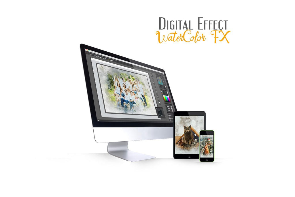 Custom Watercolor Oil Paint Photo Effect (Digital)