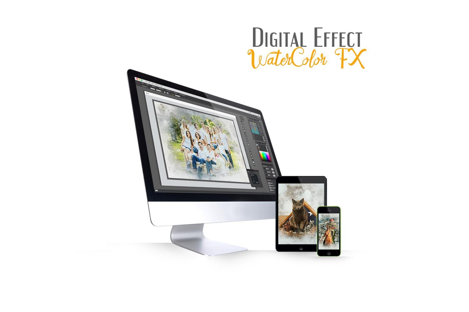Custom Watercolor Oil Paint Photo Effect (Digital)