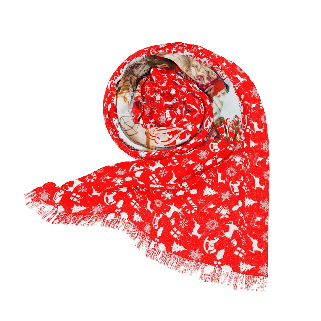 Personalized Christmas Photo Printed Scarf
