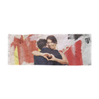 Personalized Newspaper Style Crop Character Scarf
