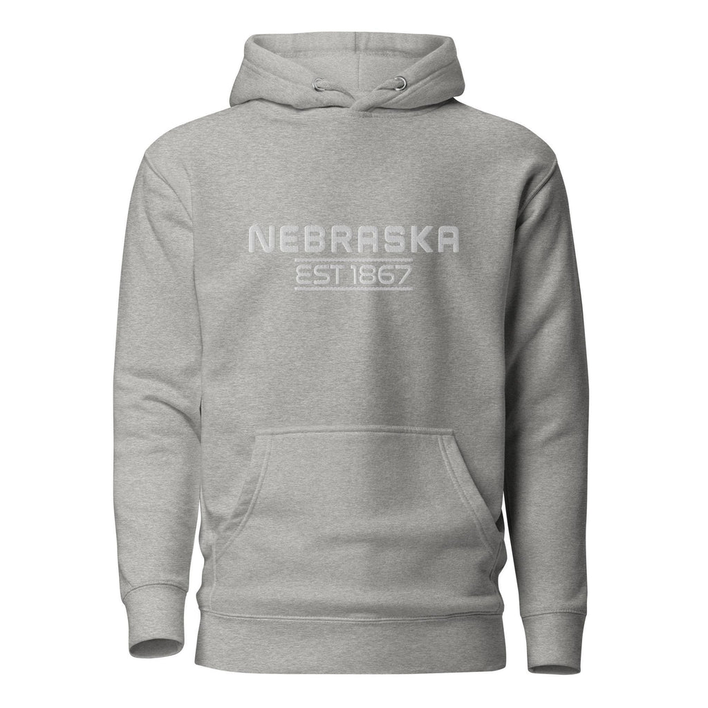 Embroidered Nebraska State Premium Hoodie