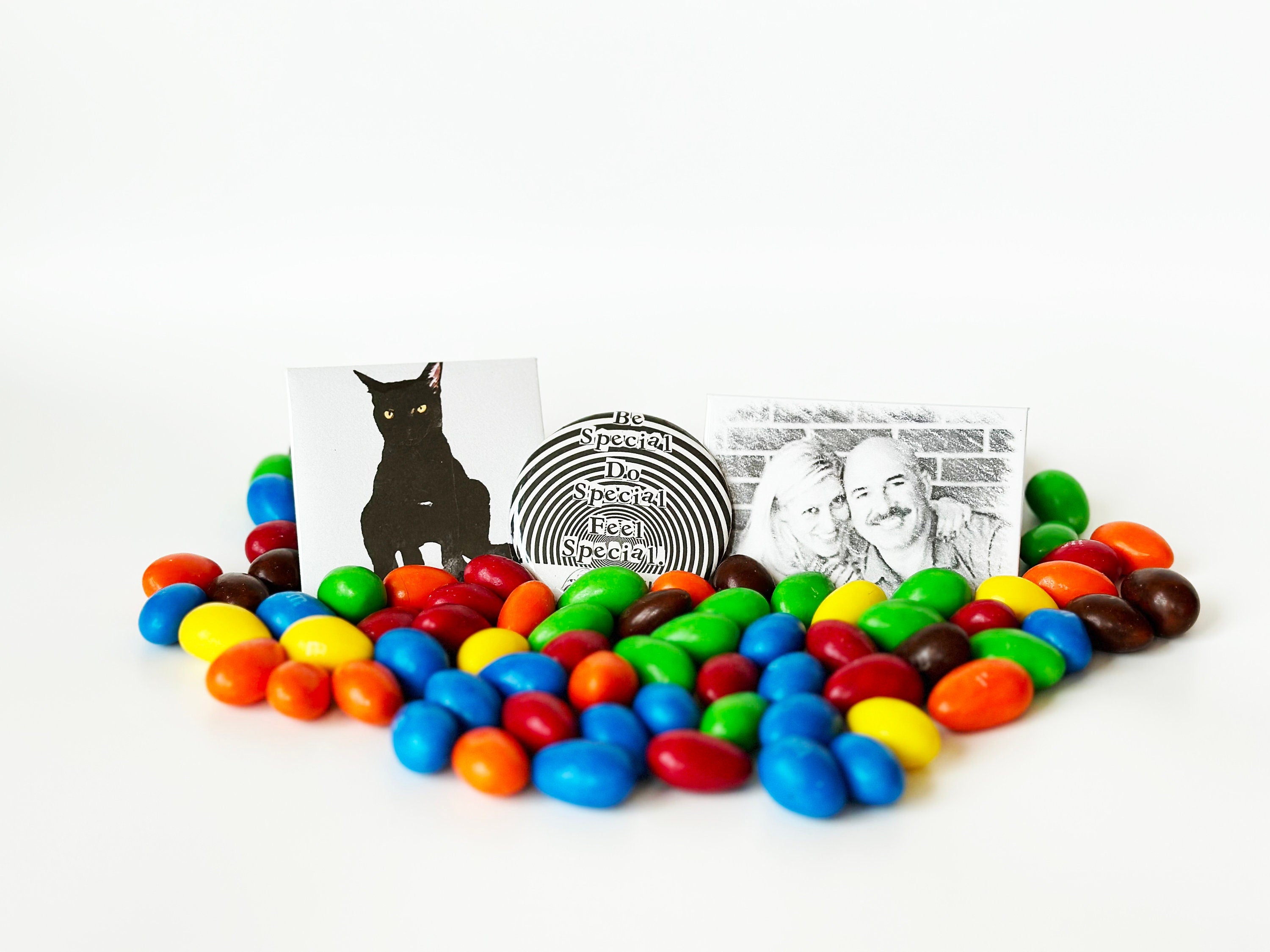 Custom Photo Pins: Personalized Pinback Buttons | Set of 8 |  2.5" Round