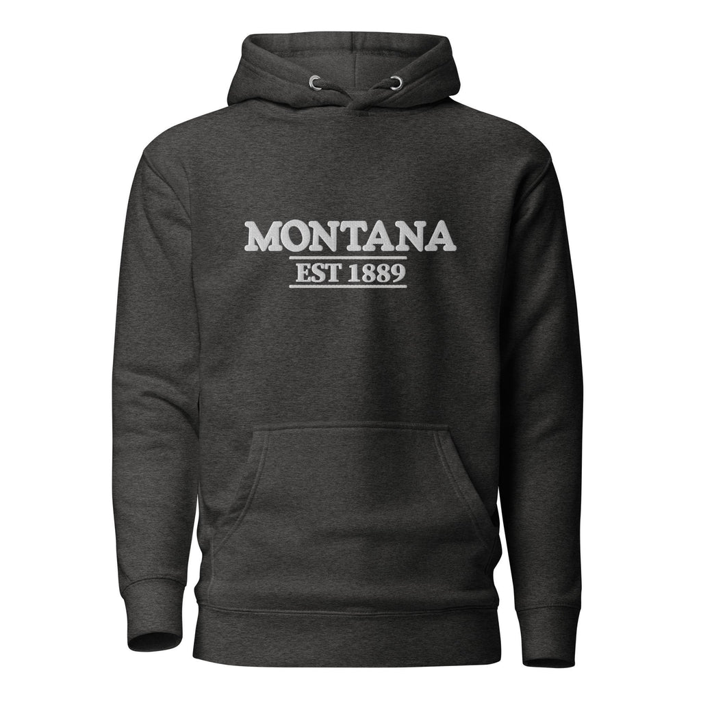 Embroidered Montana State Premium Hoodie