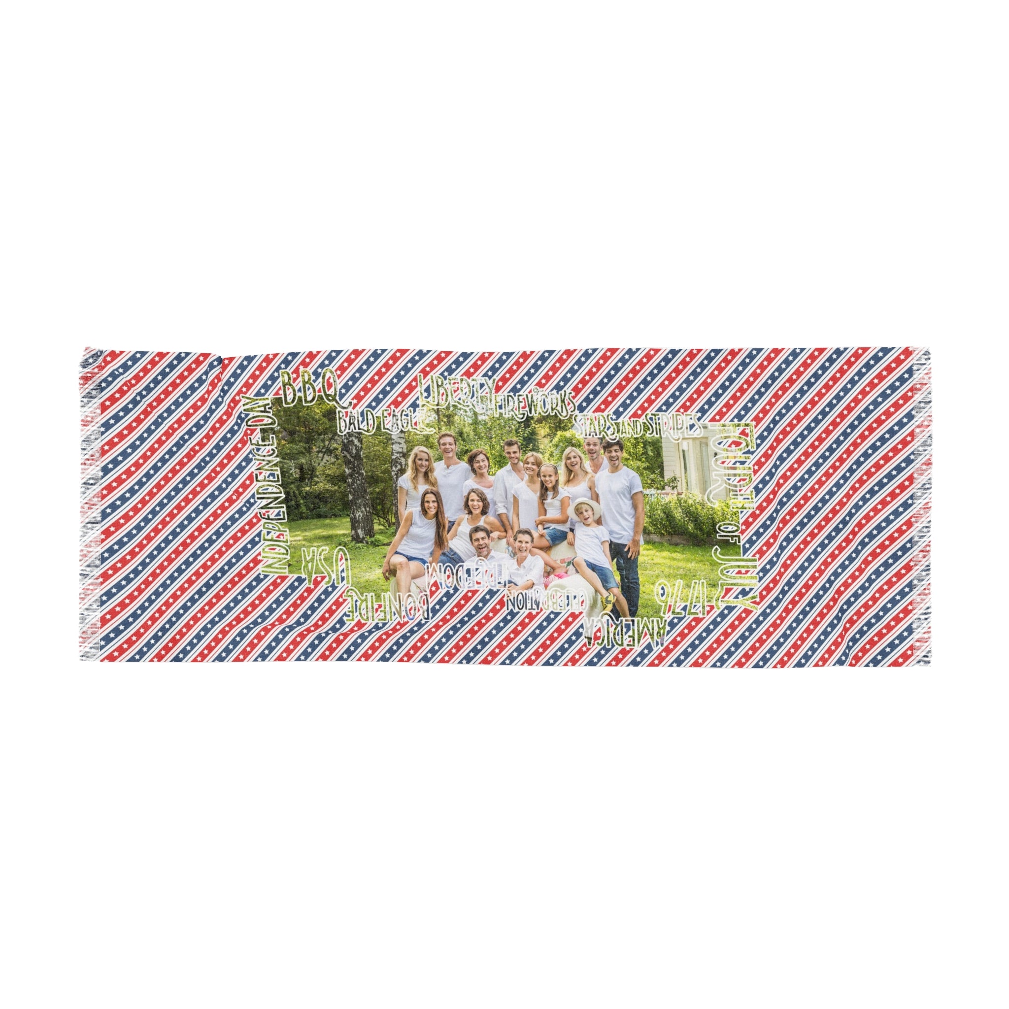 Personalized Fourth of July Design Scarf