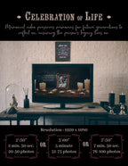 Personalized Memorial Video: Celebration of Life Tribute (Digital File, 1080p HD MP4 Format)