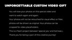Personalized Valentine's Day Video Gift | Cinematic Love Story Film | Elegant Digital Couples Keepsake