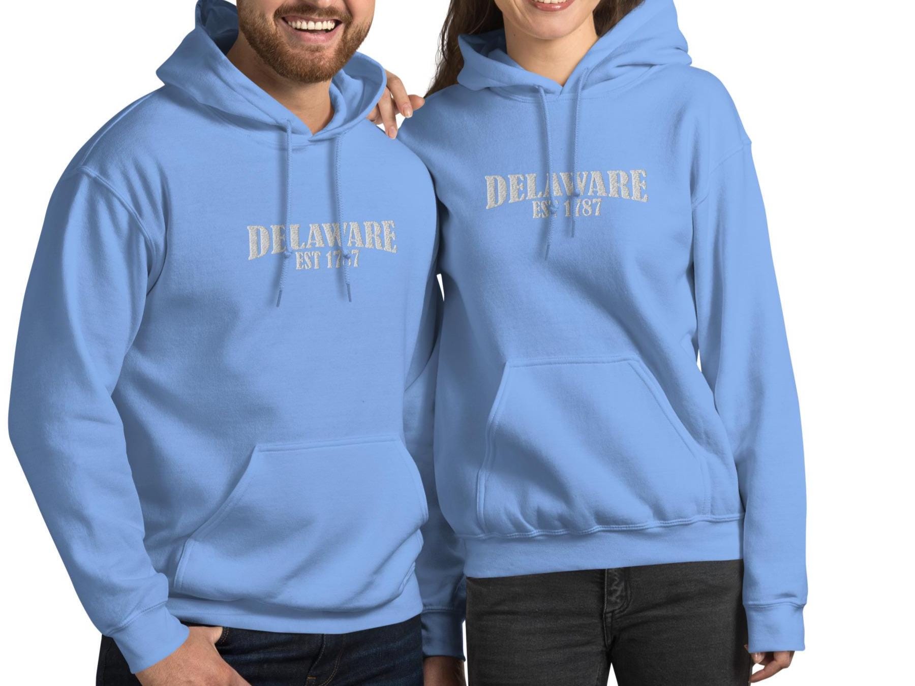 Embroidered Delaware State Hoodie