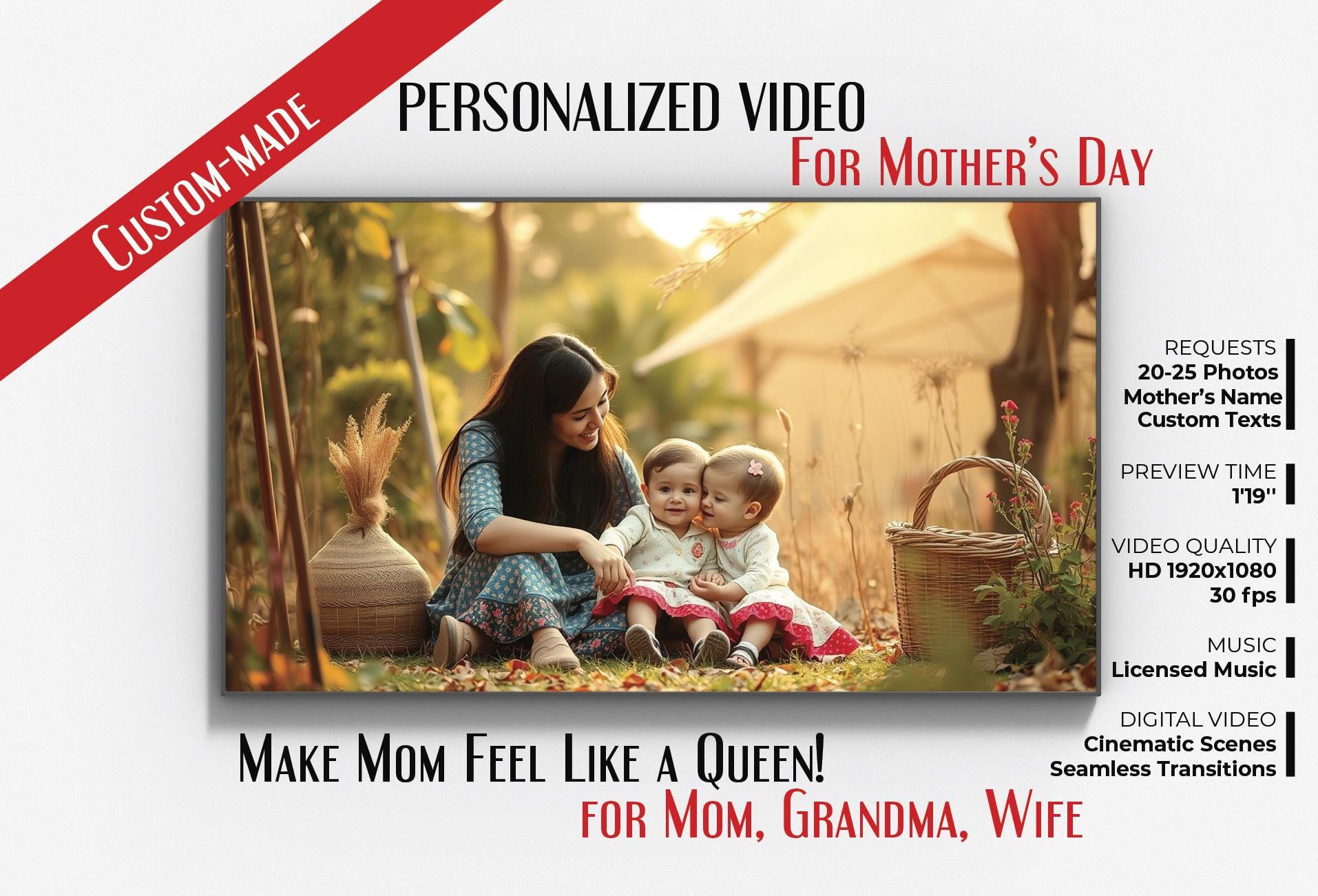 Custom Mother’s Day Video | Personalized Family Story Film | Meaningful Digital Gift for Mom