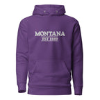 Embroidered Montana State Premium Hoodie