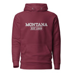 Embroidered Montana State Premium Hoodie