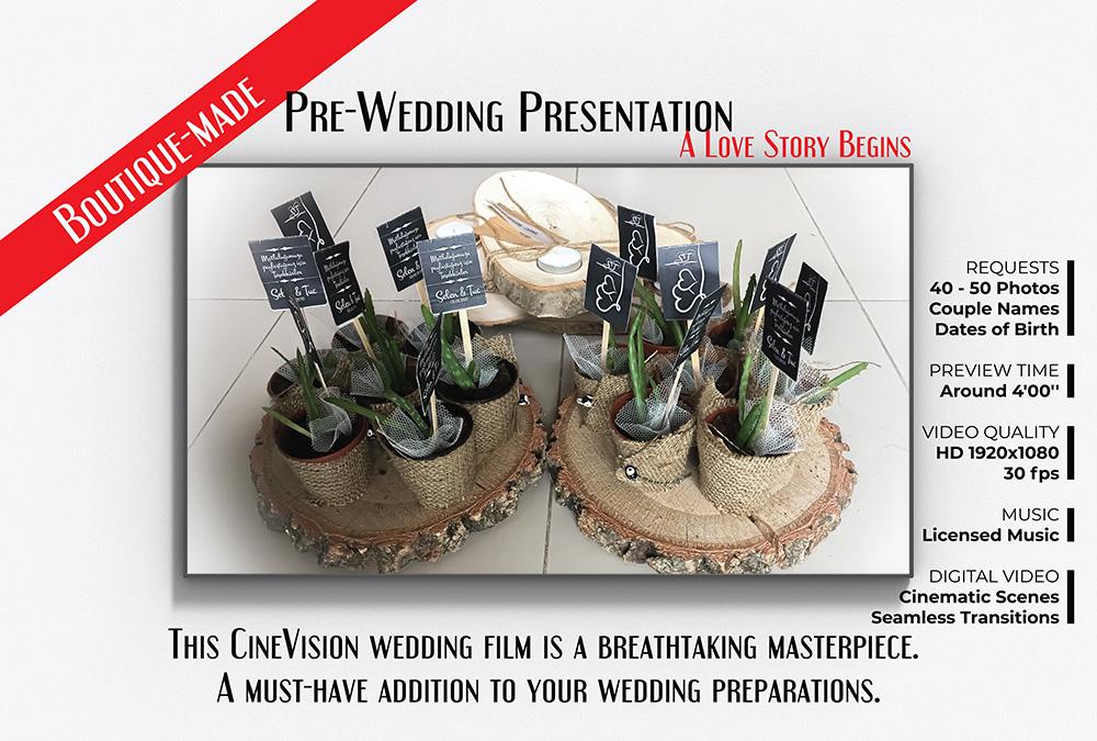 Custom Pre-Wedding Slideshow Video