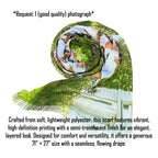 Personalized Cartoonize Effect Woman Scarf