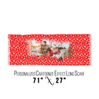 Personalized Christmas Photo Printed Scarf