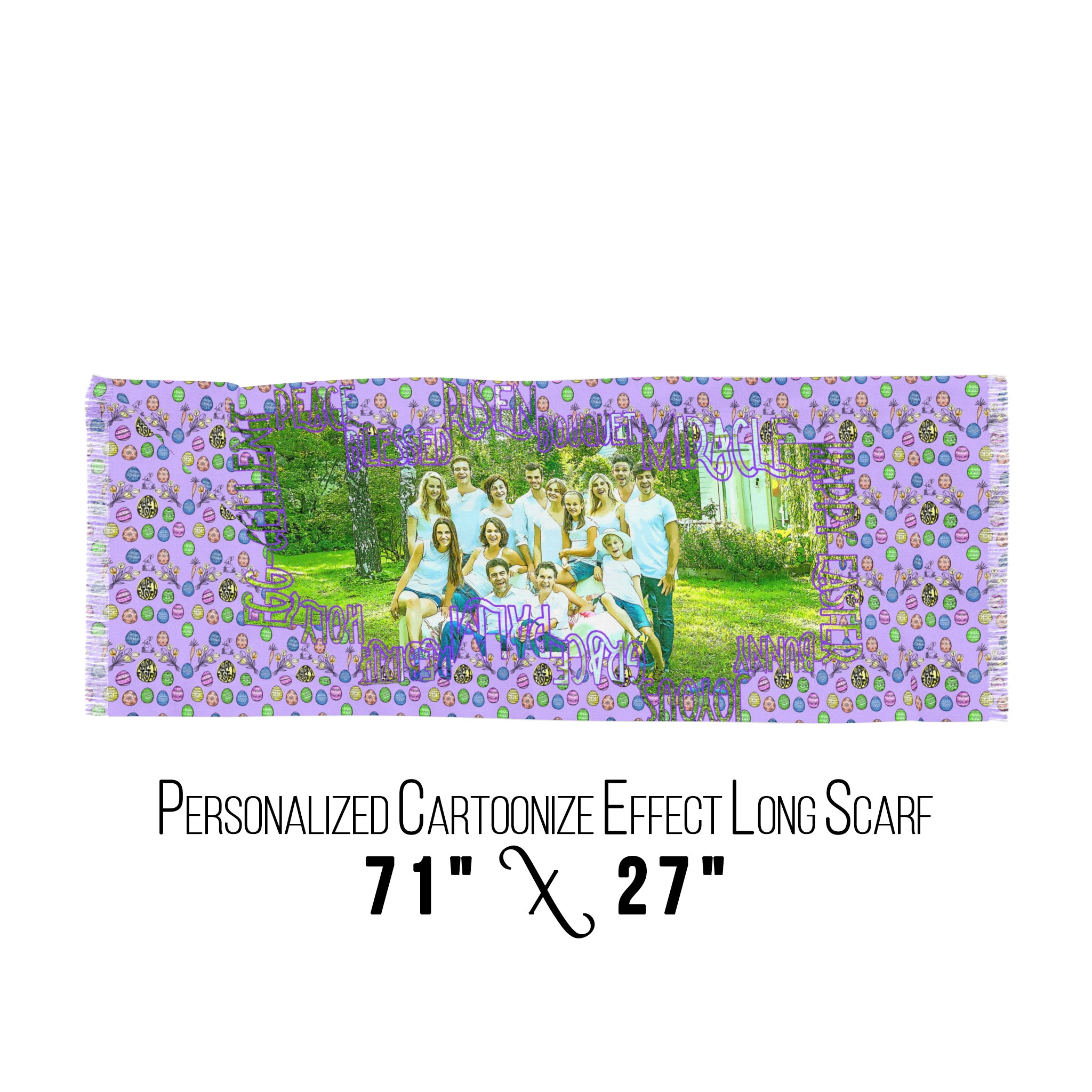 Personalized Easter Design Scarf