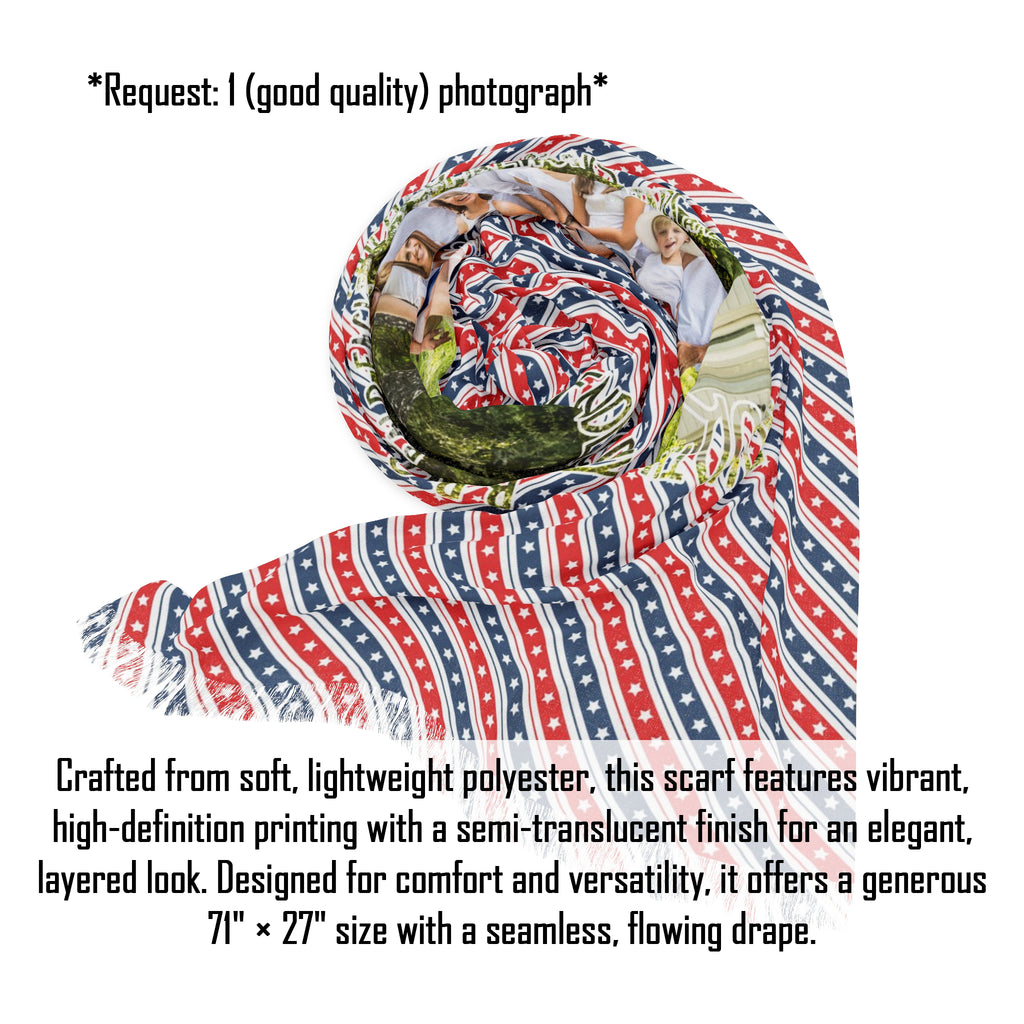 Personalized Fourth of July Design Scarf