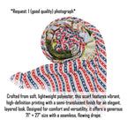 Personalized Fourth of July Design Scarf