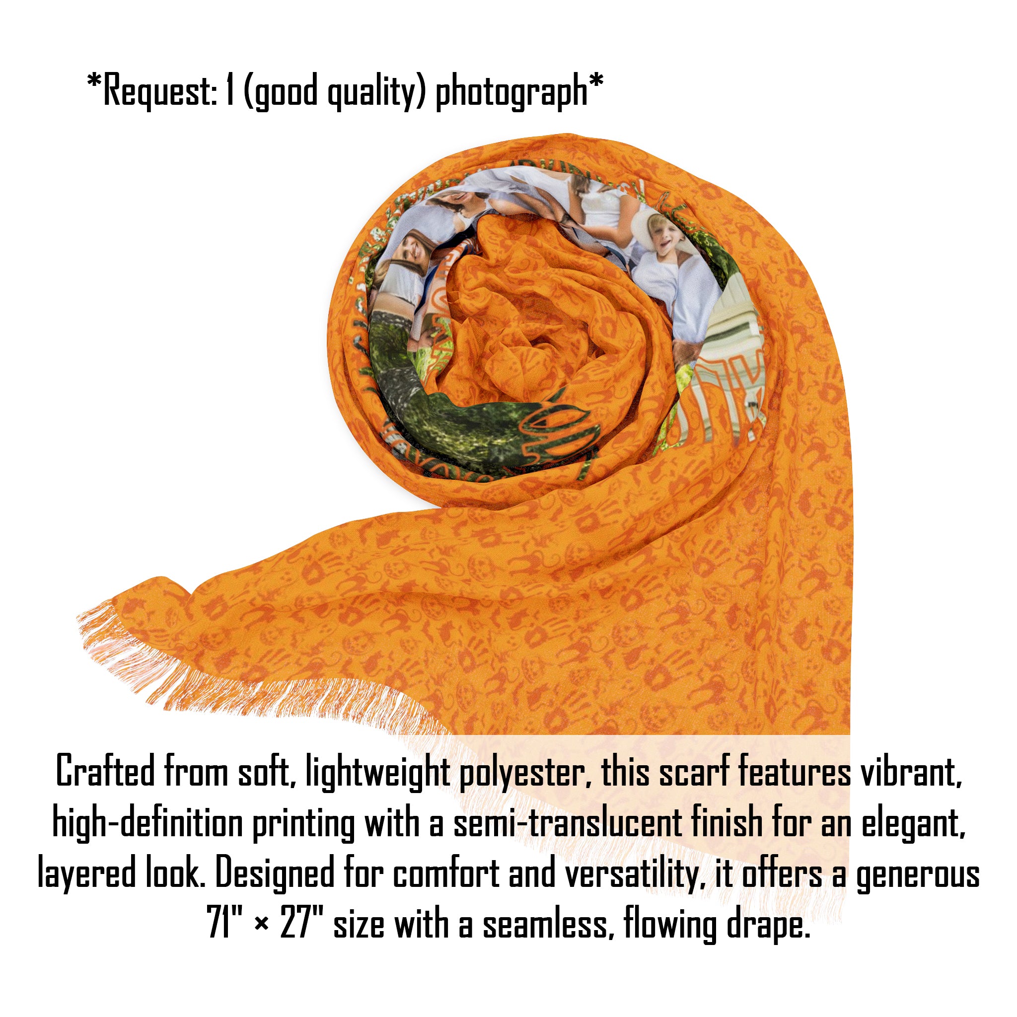 Personalized Halloween Design Scarf