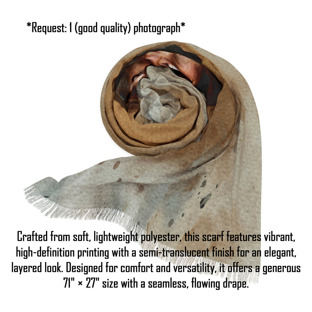 Personalized Mothers Day Scarf with Photo