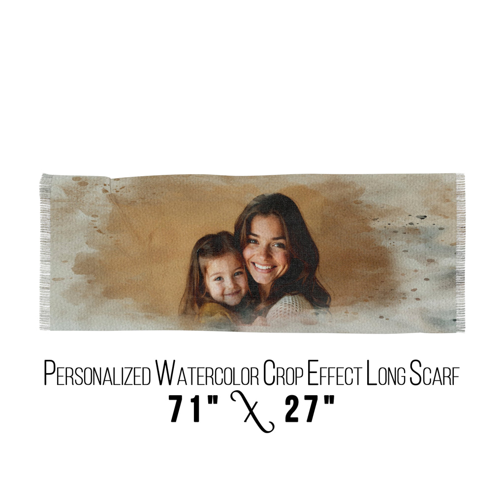 Personalized Mothers Day Scarf with Photo