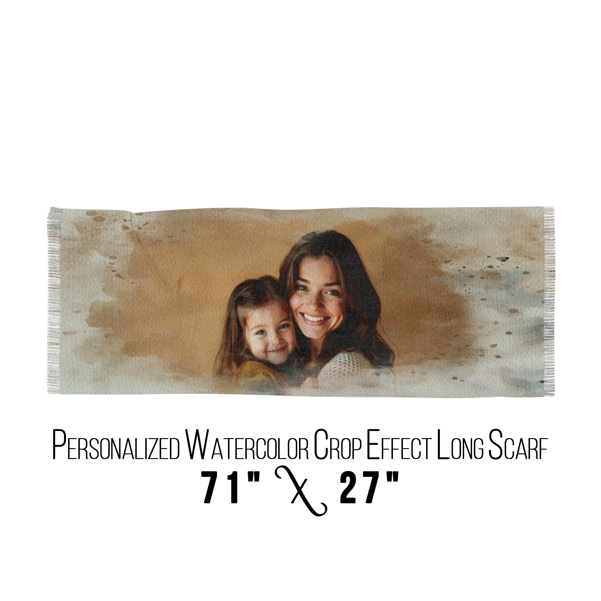 Personalized Mothers Day Scarf with Photo